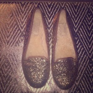 UGG Gold Glittery Flats